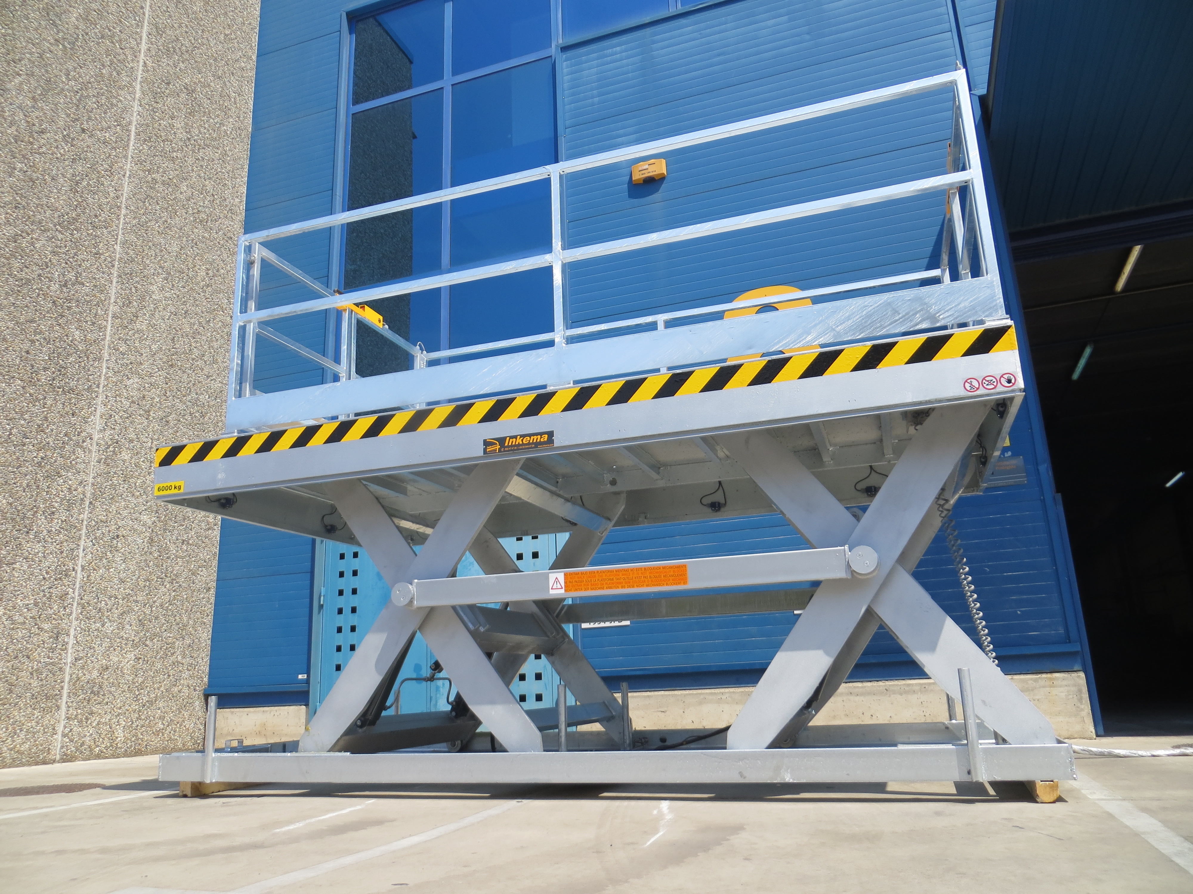 Galvanised Double Scissor Table