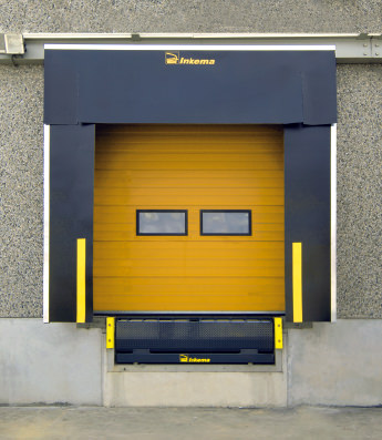 Dock shelter flush with the facade | Inkema